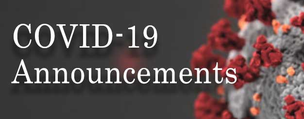 COVID-19 Announcements